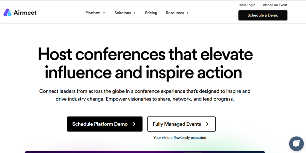 How Airmeet can help host leadership conferences